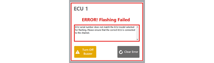 ECU error